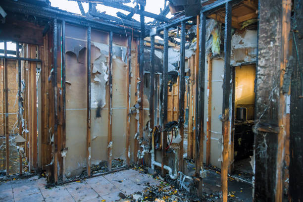 Professional Soot Cleanup technician working in North Boston, NY